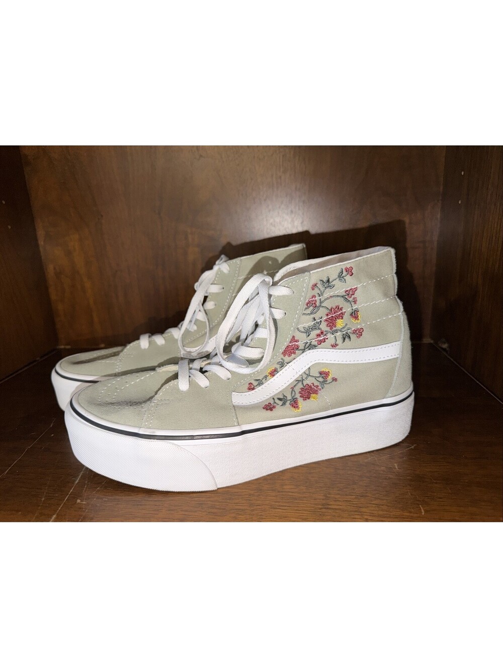 Vans Sk8-Hi Tapered Stackform Platform Floral Sneaker Mens 9/ Womens 10.5 (D1)
